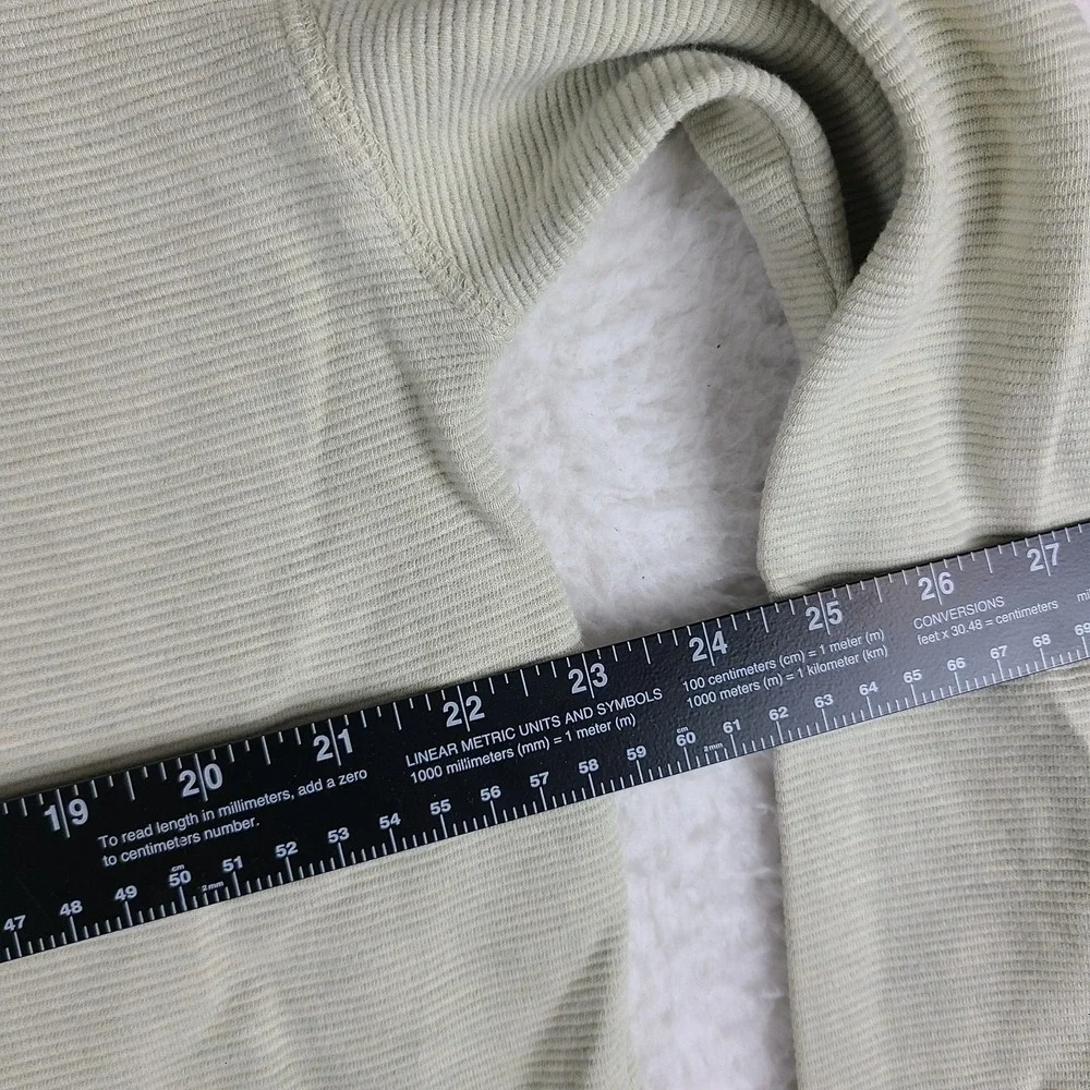 Tommy Bahama‎ Sweater Mens Medium Beige Striped Cotton Quarter Zip Relax Fit